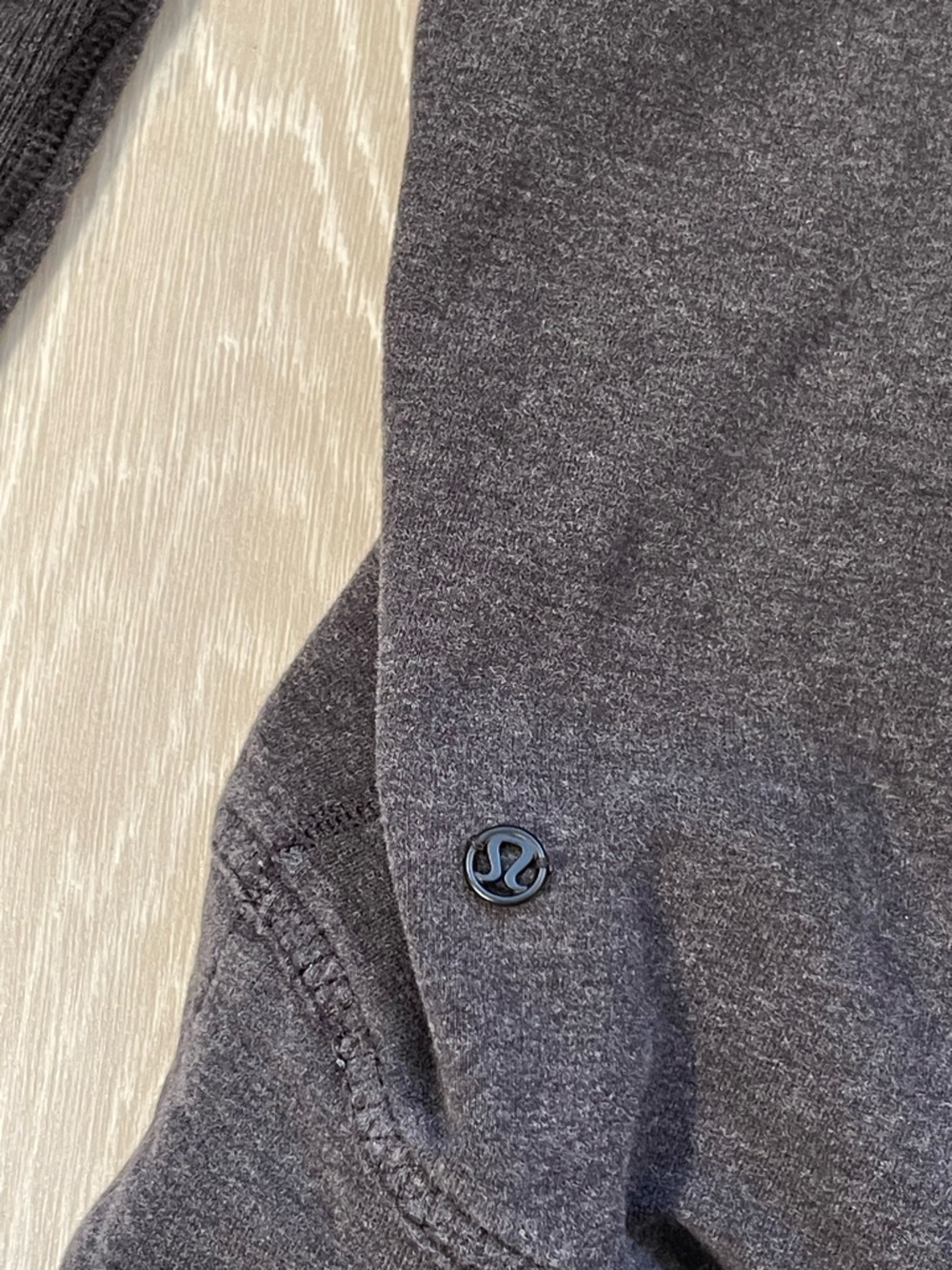 Lululemon Exhalation Pullover Heathered Black / Black Gray size 4/6 fit - Picture 15 of 16